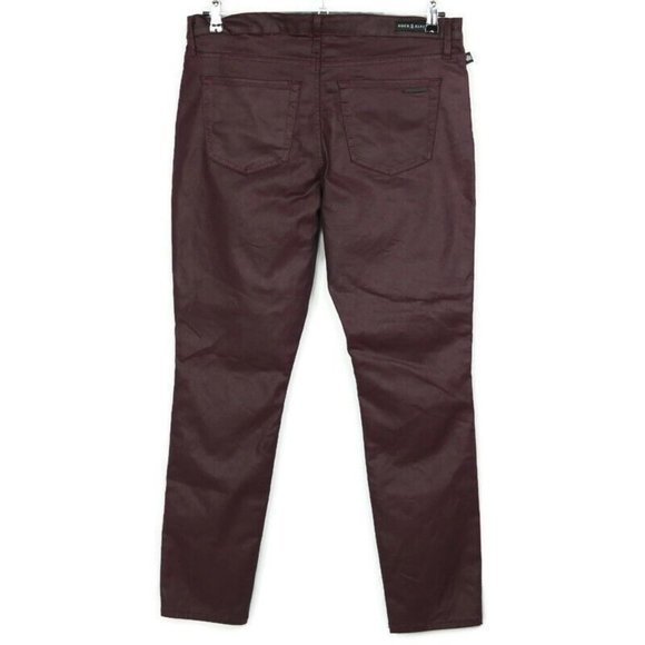 Rock & Republic‎ Berlin Skinny Slim Jeans Purple Coated 16 16M - Picture 2 of 9